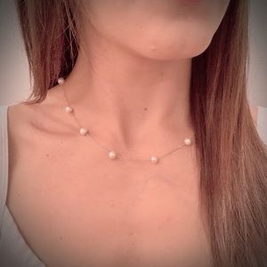 Satellite Pearl Necklace